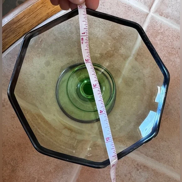 Vintage Green Depression Glass Compote Dish✨ - Picture 7 of 13